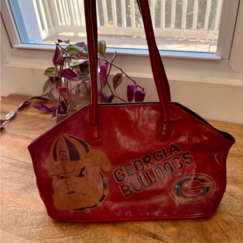 UGA Georgia Bulldogs Red Vintage Handbag